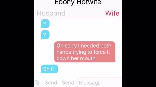 Ebony Hotwife Texting 1